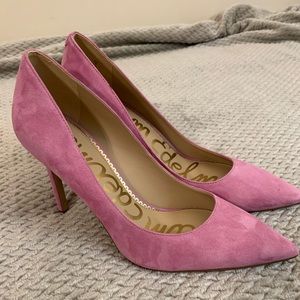 Sam Edelman Fiji Pink Suede Hazel Pointy toe Pump